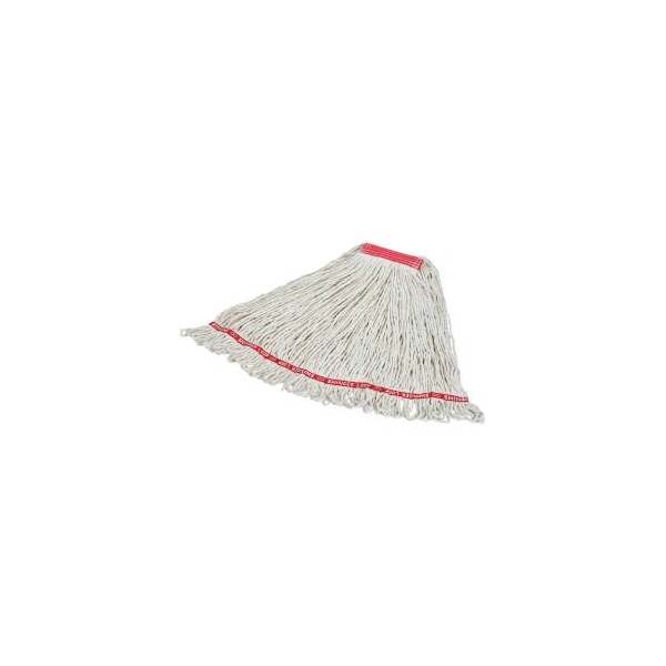 Rubbermaid Commercial Rubbermaid Large Swinger Loop CottonSynthetic Wet Mop W 1 Headband FGC11306WH00, PK6 FGC11306WH00 - main